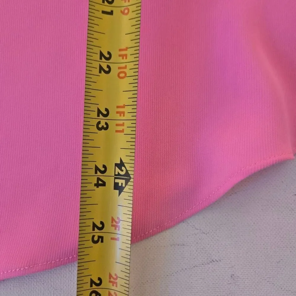 Amanda Uprichard New York Womens One Shoulder Bow Dressy Top Pink Medium - Picture 11 of 12